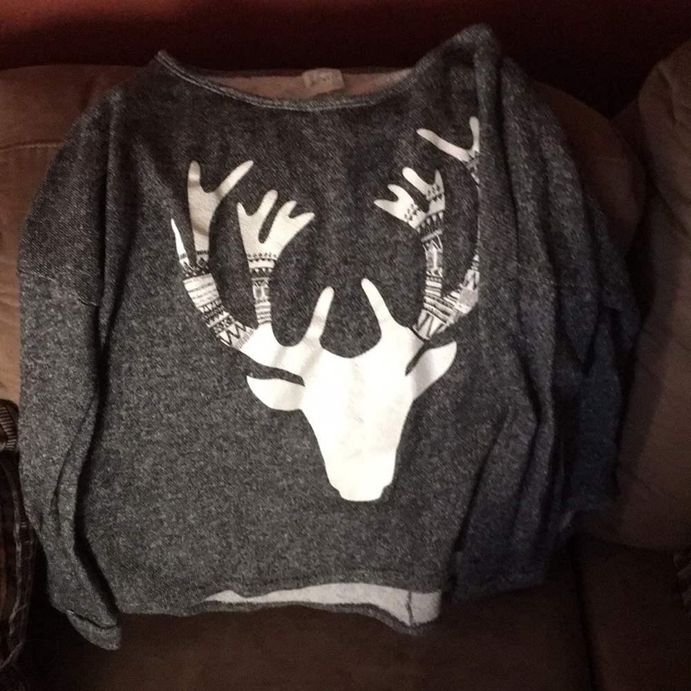 Grey long sleeve top
